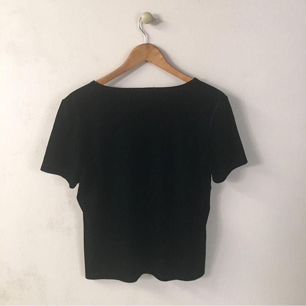 Vintage Black Velvet Shirt Size M EUC - Picture 3 of 7